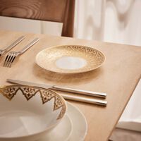 bernardaud venise bread butter plate round gold 16cm