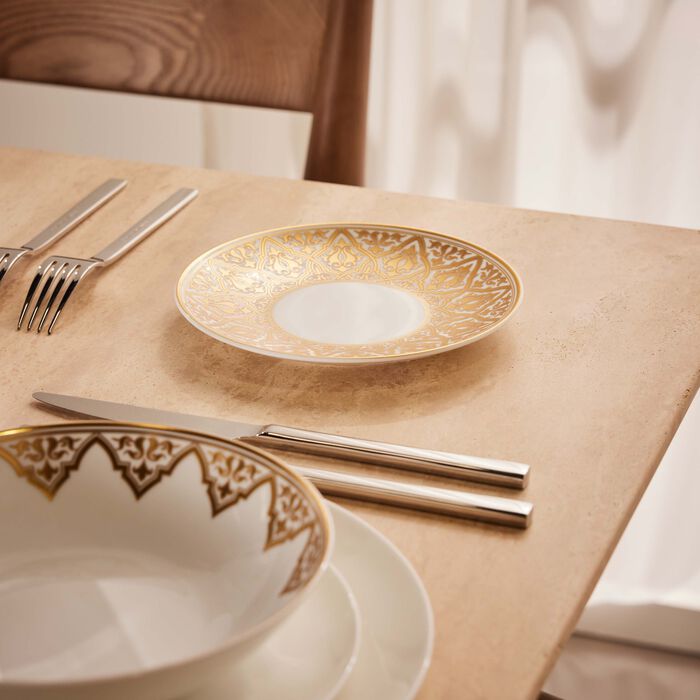 bernardaud venise bread butter plate round gold 16cm