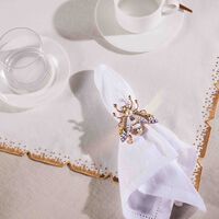kim seybert glam fly napkin ring gold set of 4