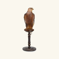 daum faucon gerfaut sculpture extra large brown limited edition