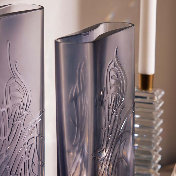 mario cioni   c oval shadow vase small clear