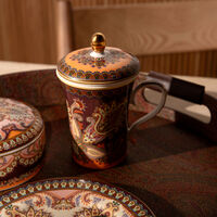 etro thistle mug with lid pink