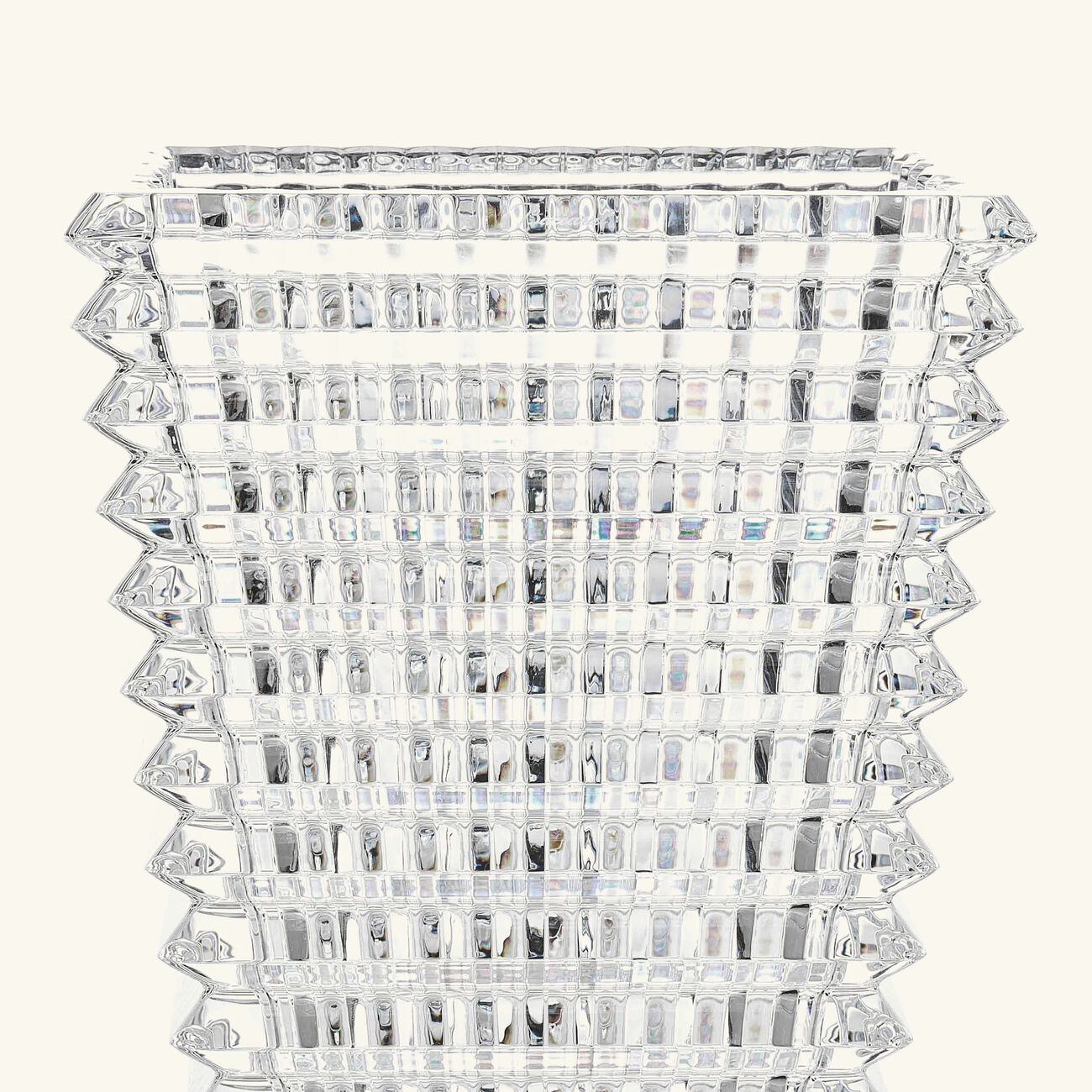 baccarat eye vase rectangular medium clear