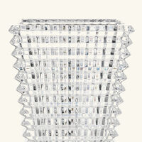 baccarat eye vase rectangular medium clear