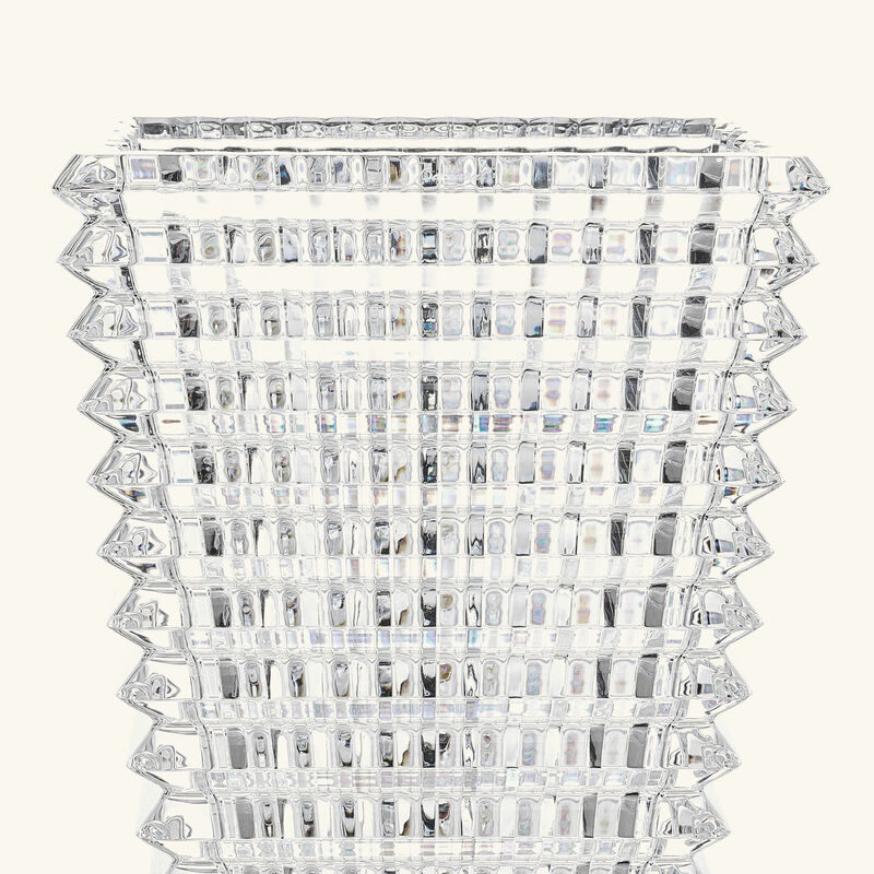 baccarat eye vase rectangular medium clear