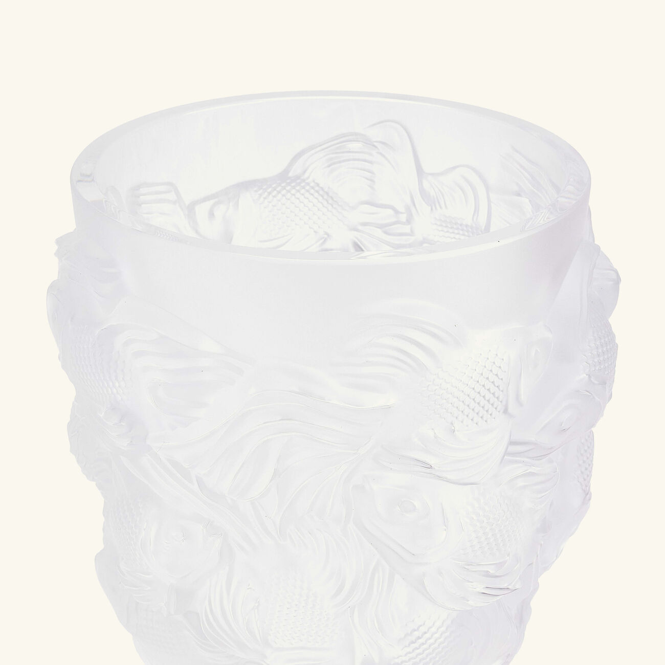 lalique rosetail vase small clear