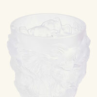 lalique rosetail vase small clear