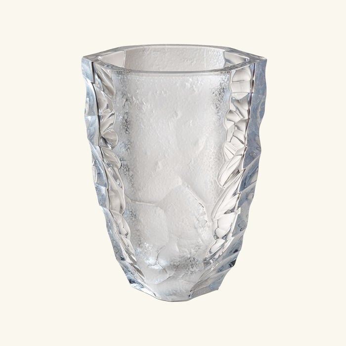 lalique terramineral silex vase large clear