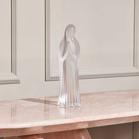 Virgin with Hands Together Sculpture Medium Clear lalique virgin with hands together sculpture medium clear