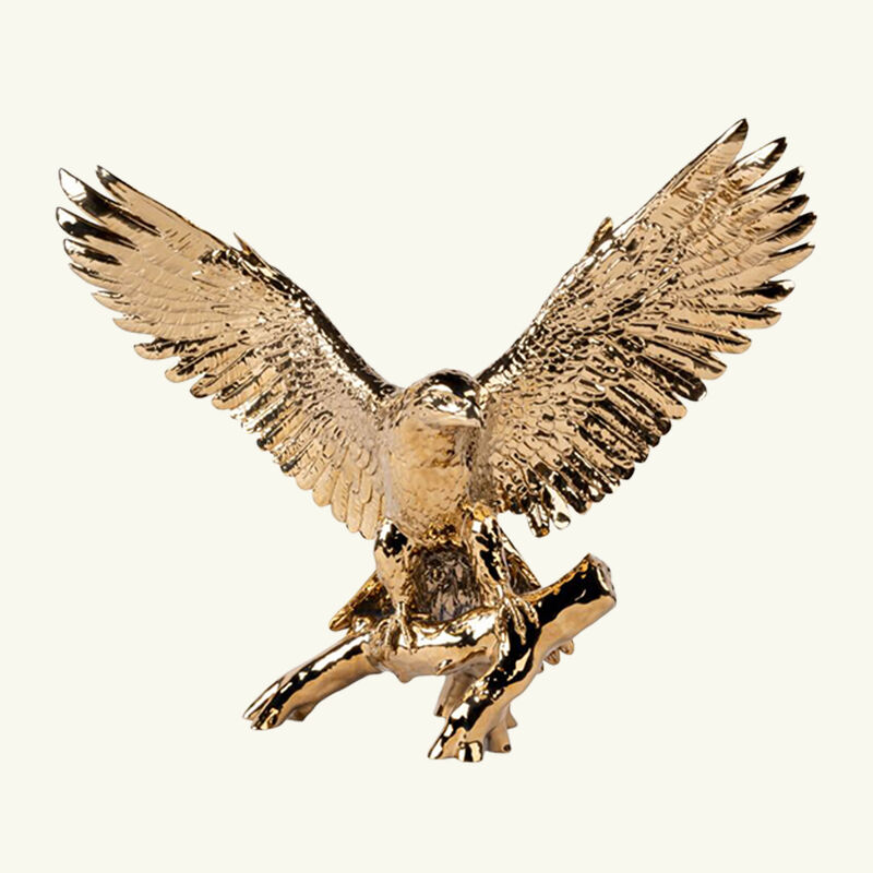 lladro freedom eagle sculpture large gold