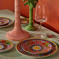 dolce gabbana casa carretto dessert plate round 19cm set of 2