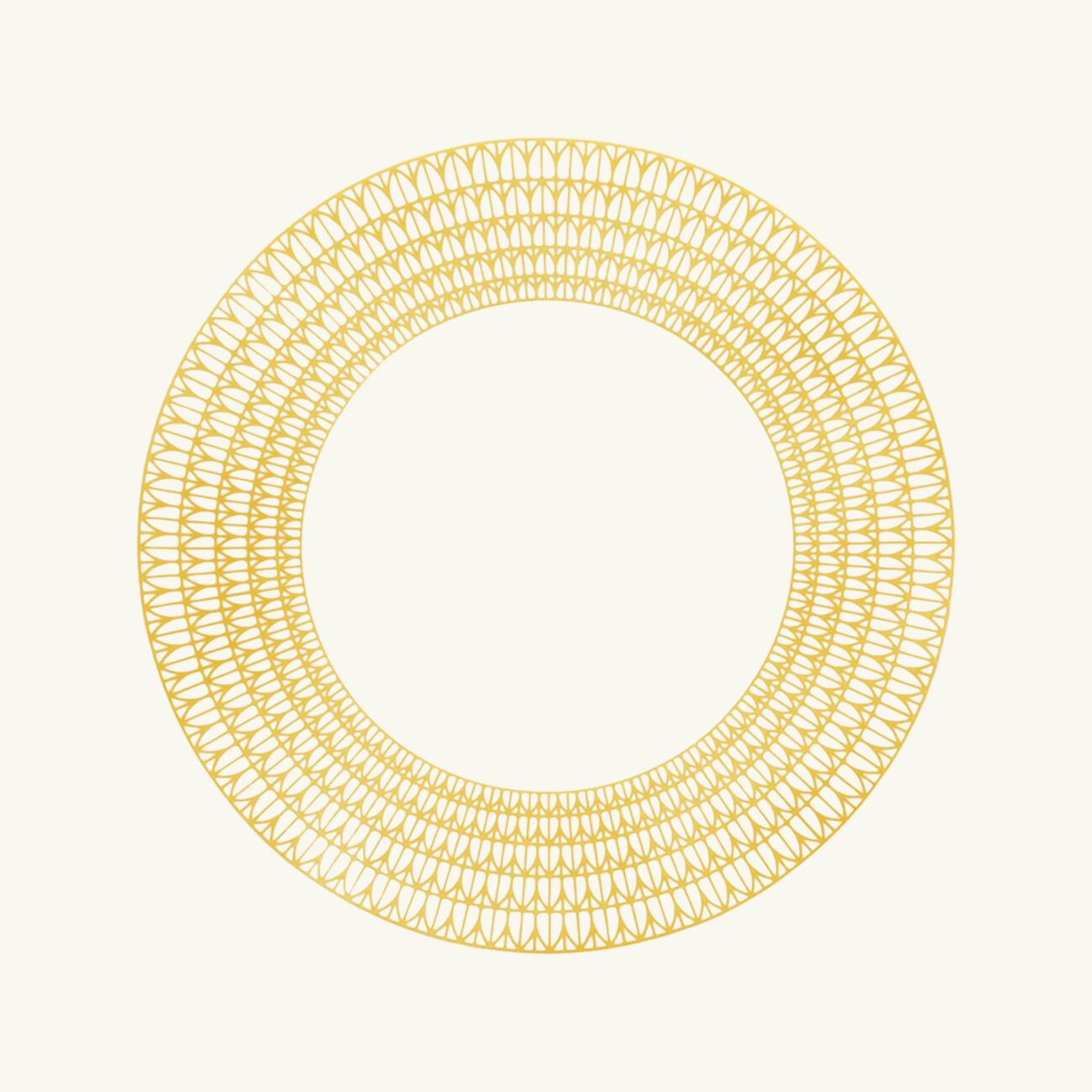 christofle malmaison riviera underplate round yellow 31 cm