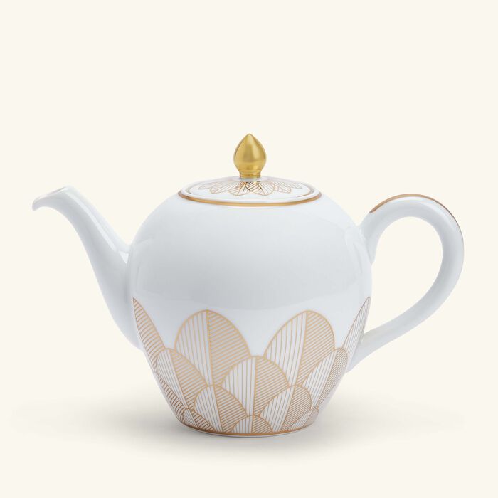 christofle malmaison imp riale teapot gold