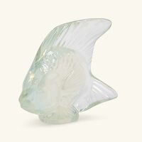 lalique fish figurine small gold