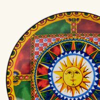 dolce gabbana casa carretto sun bread plate round 17cm set of 2