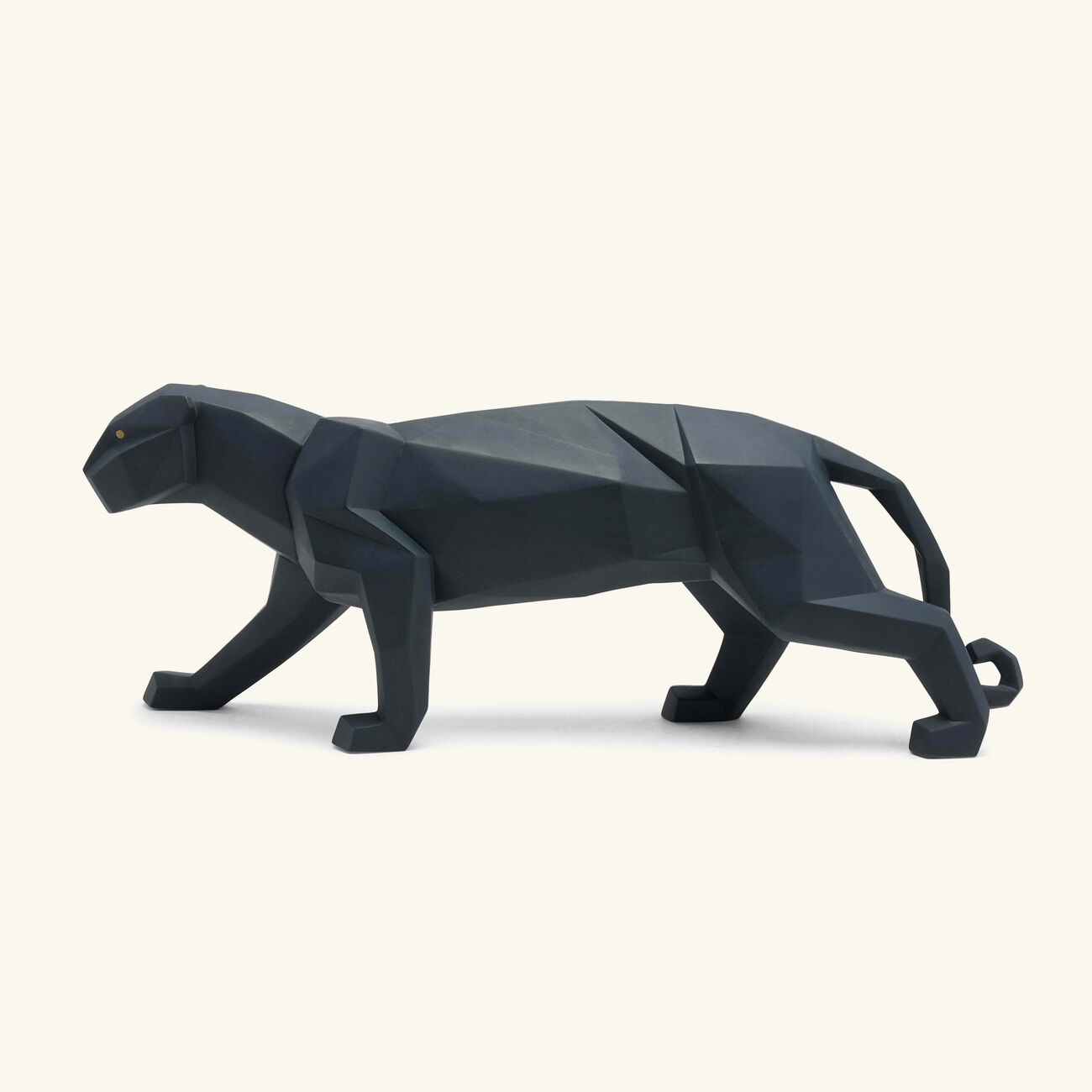 lladro panther sculpture small black