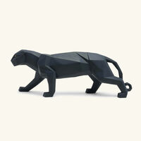 lladro panther sculpture small black