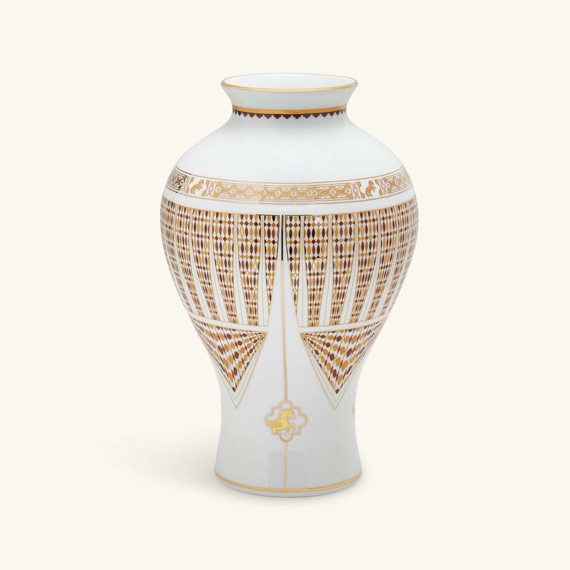 haviland cavalier royale vase round medium gold