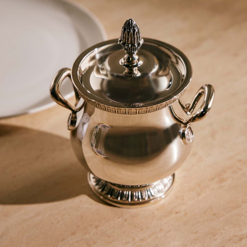 Malmaison Sugar Bowl Silver Plated christofle malmaison sugar bowl silver plated