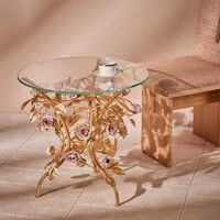 villari marie antoinette coffee table gold