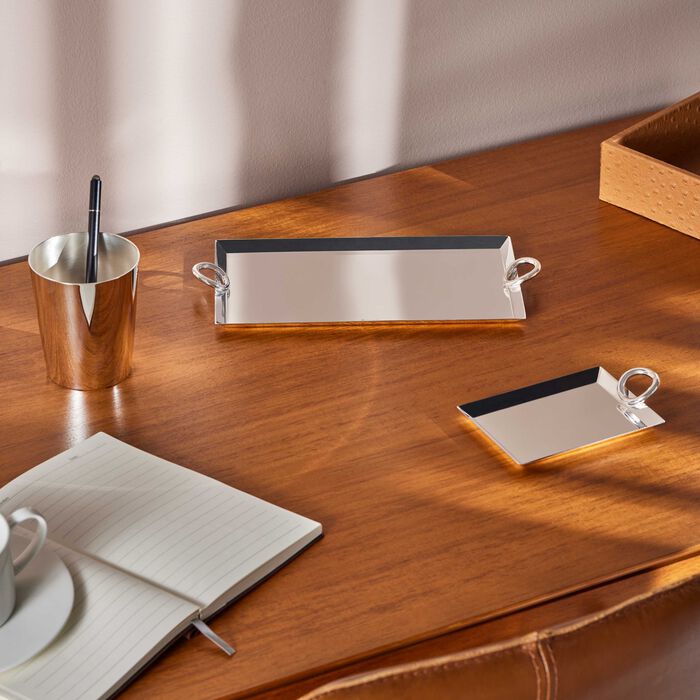 christofle vertigo mail tray silver plated