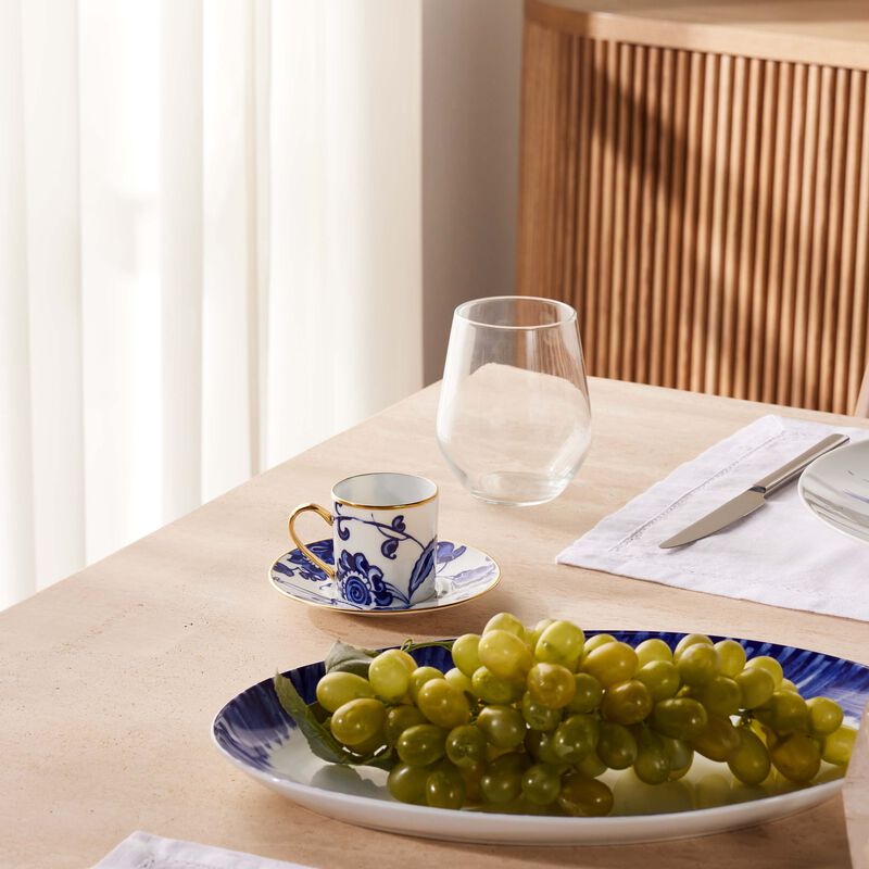 Prince Bleu Coffee Cup & Saucer Blue bernardaud prince bleu coffee cup saucer blue