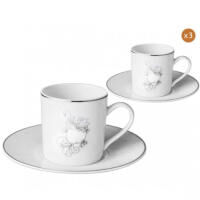 Jardin D'Eden- Set Of 6 Demitasse Cups And Saucers, small