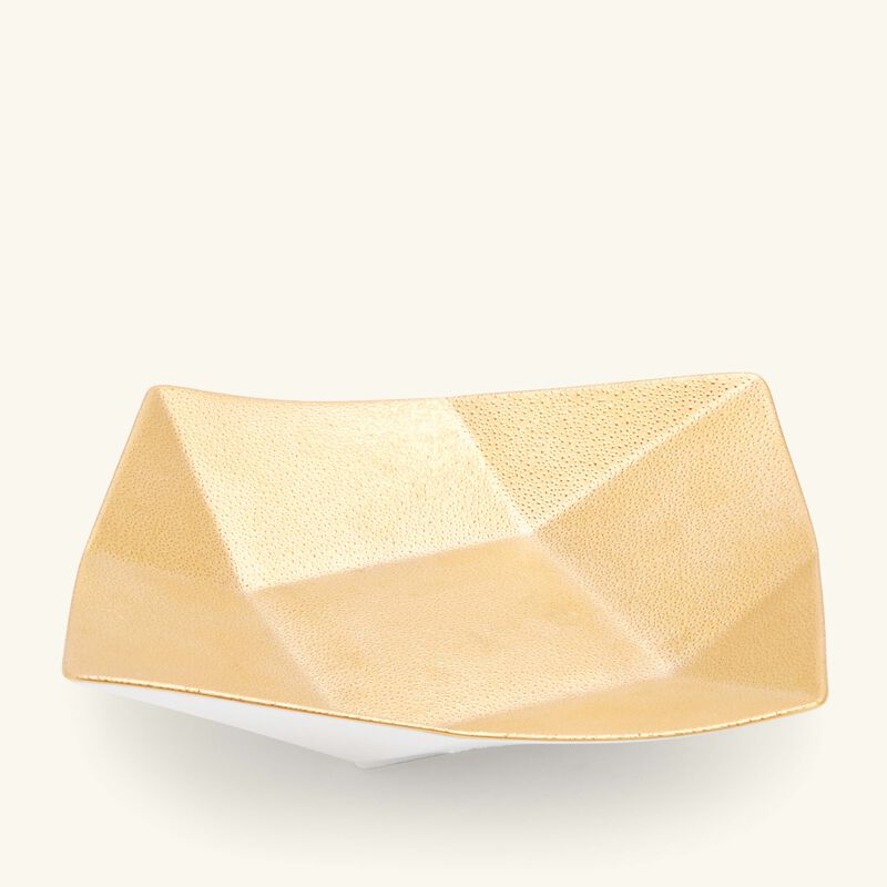 برناردو طبق الضيافة جوت دور كافانا مربع باللون الذهبي 17 سم