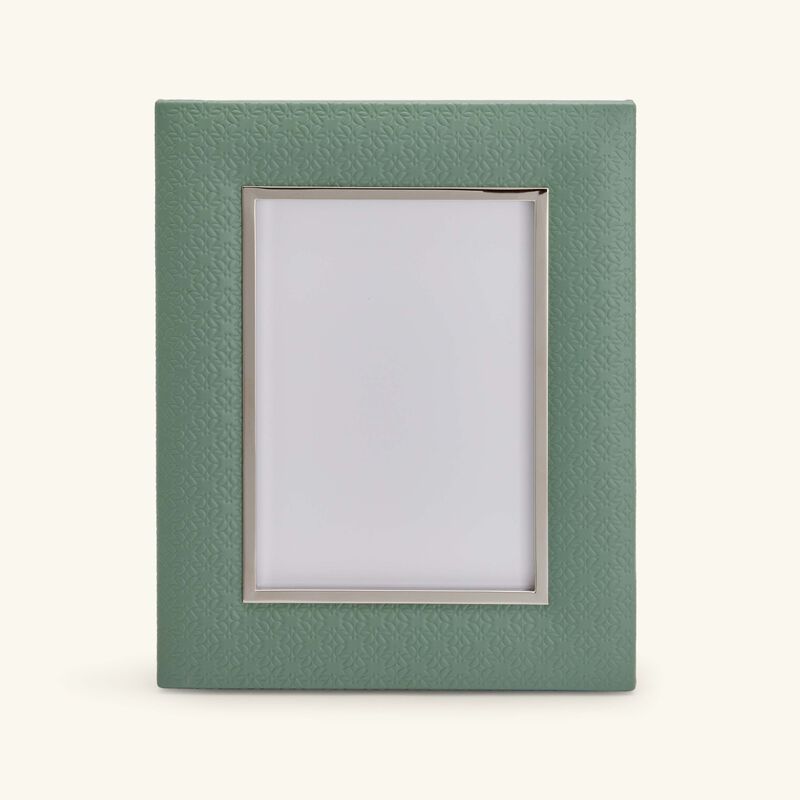 إطار الصور إيلي صعب مونوغرام أجاتا باللون الأخضر 27x21 سم 27x21
