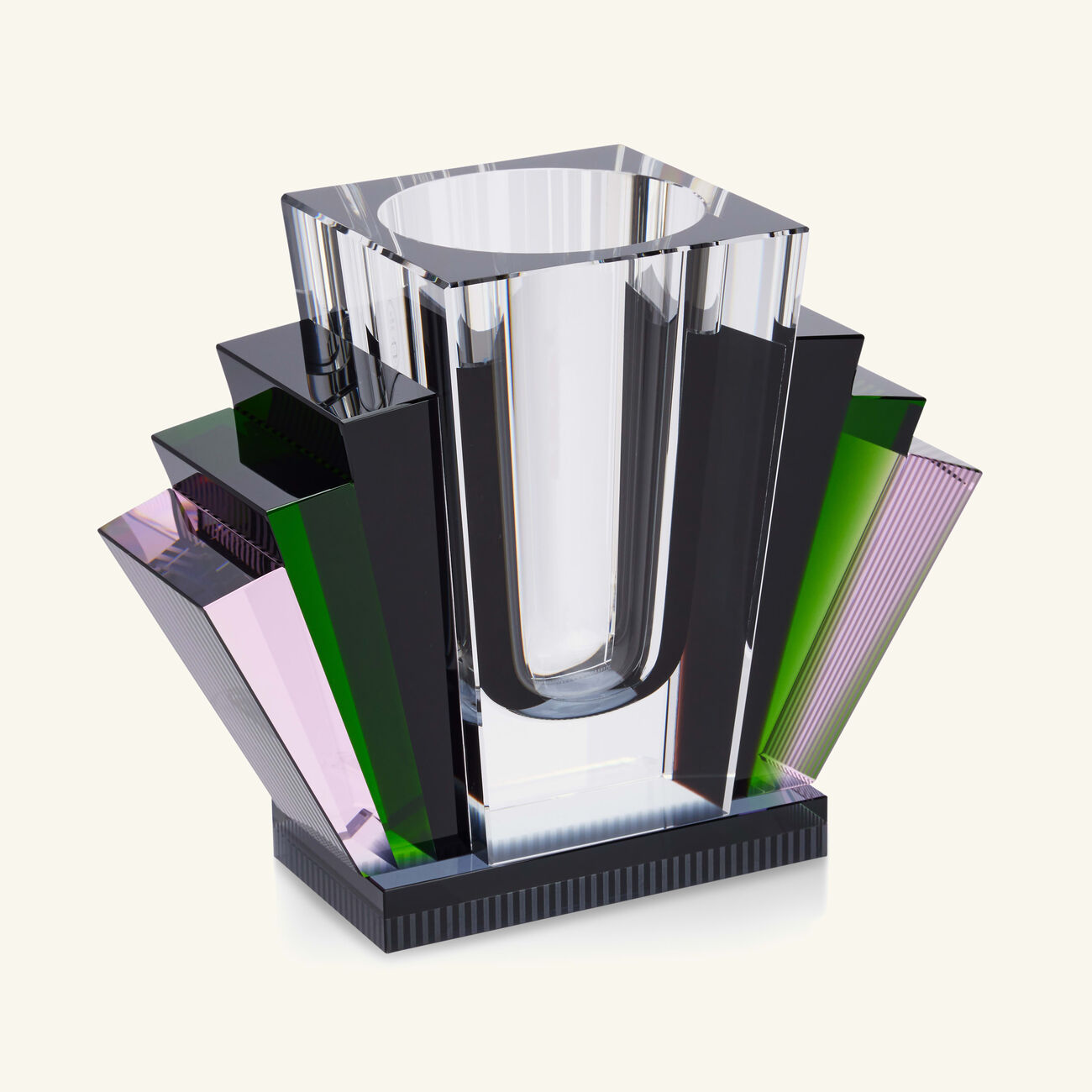 reflections copenhagen harlem crystal vase small black