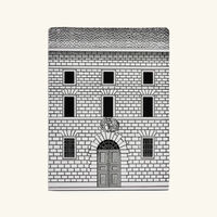 fornasetti architettura bookends grey