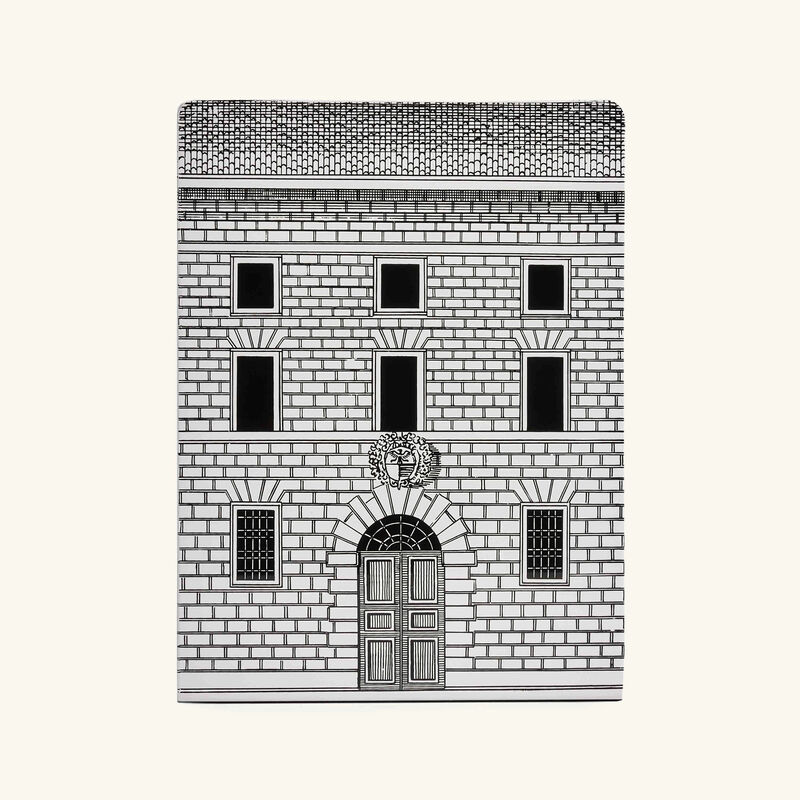 fornasetti architettura bookends grey
