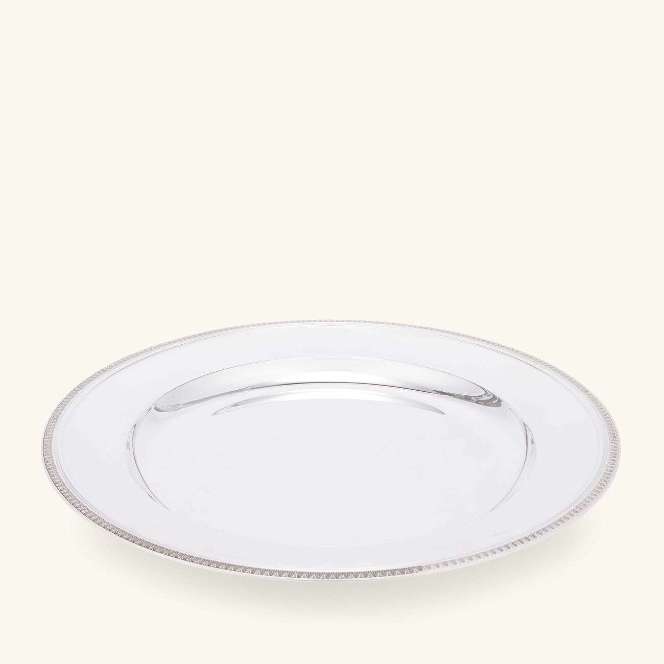 christofle malmaison serving platter round silver plated 40cm