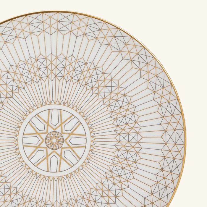 baccarat arcadia bread plate round gold 16cm