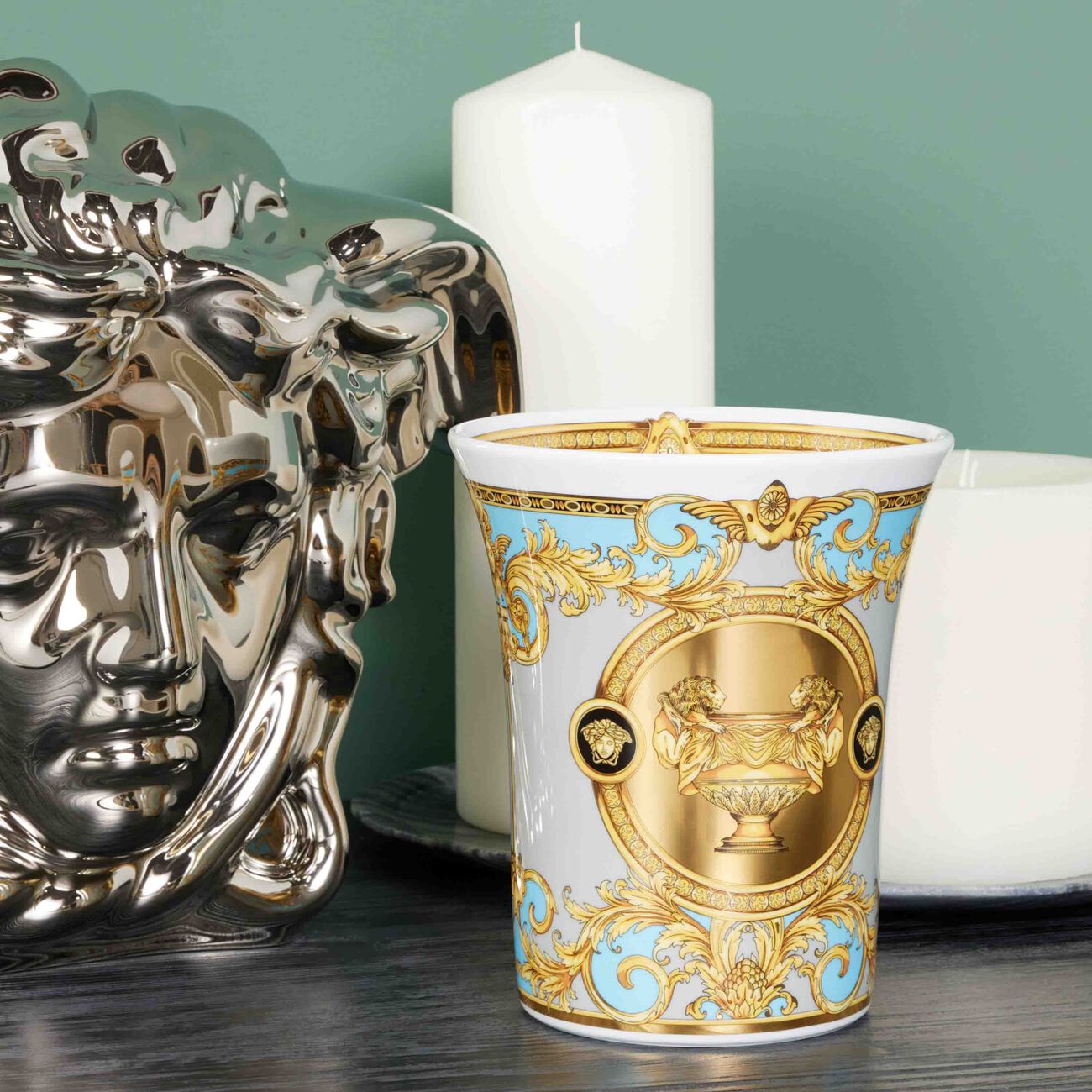 Prestige Gala Vase Medium Blue versace prestige gala vase medium blue