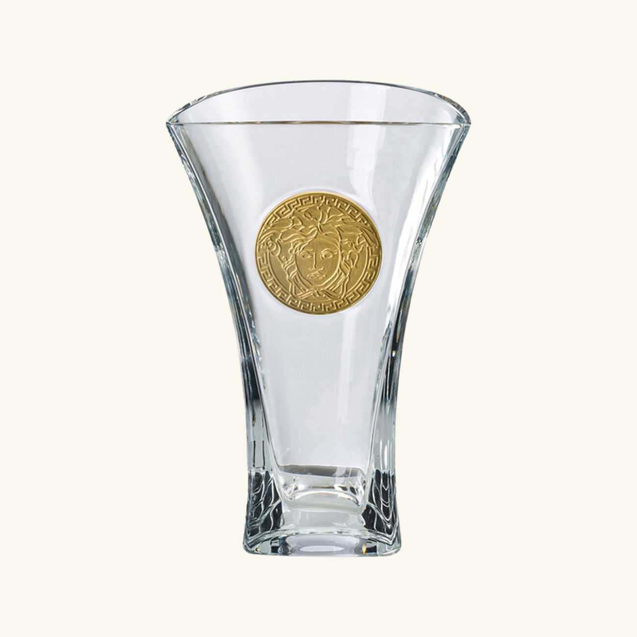 versace medusa madness vase medium clear