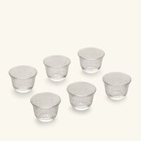 dimlaj thuluth arabic coffee cup clear set of 6