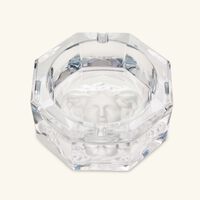 versace medusa lumiere ashtray octagonal small clear