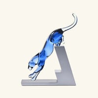baccarat panther the leap sculpture medium clear