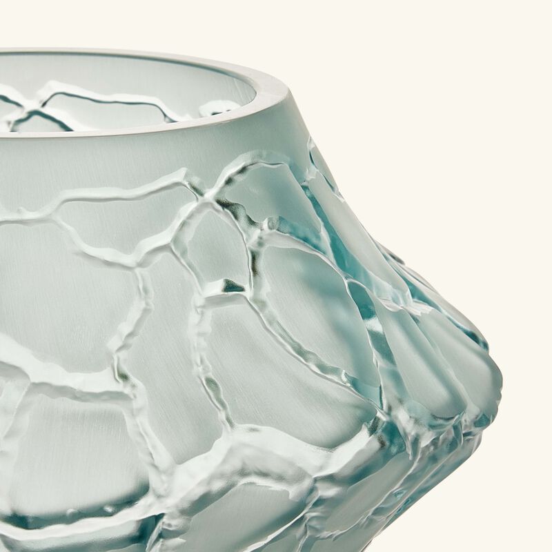 Terramineral Caldera Vase Votive Round Mini Blue lalique terramineral caldera vase votive round mini blue