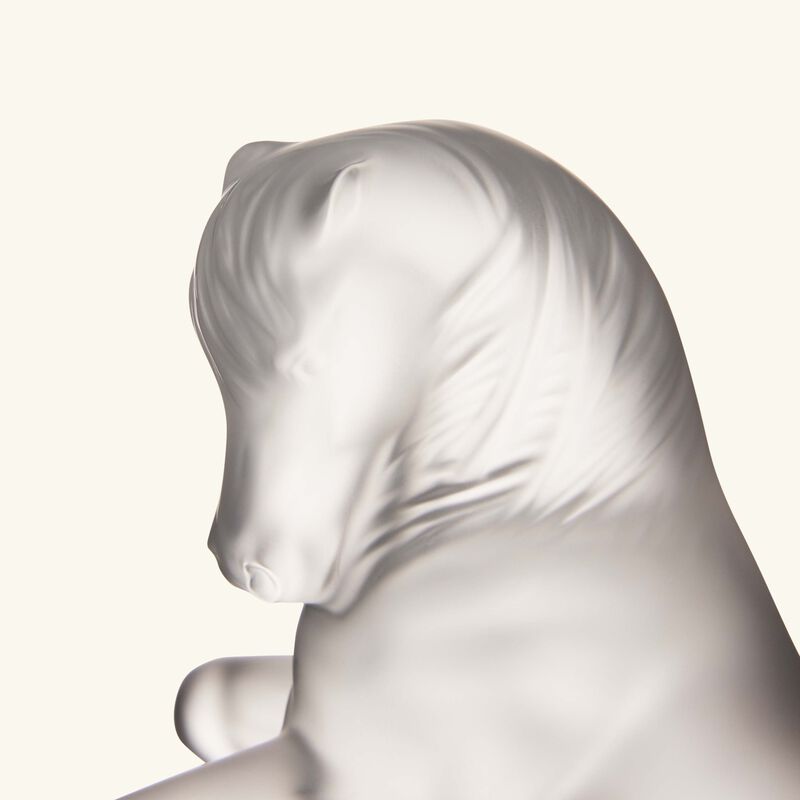 Terramineral Horse Sculpture Small Clear lalique terramineral horse sculpture small clear