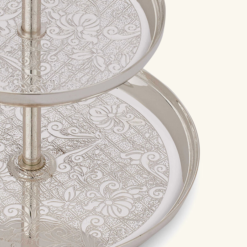 christofle jardin d eden cake stand silver plated