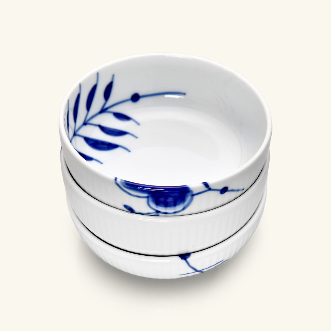 رويال كوبنهاغن طقم أطباق التقديم بلو فلوتد ميغا من أربعة أطباق