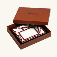 missoni home nastri trinket tray rectangular large red
