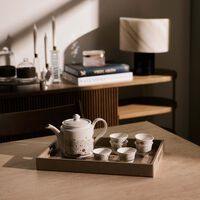 dimlaj shafa serving tray rectangular beige 40x27cm