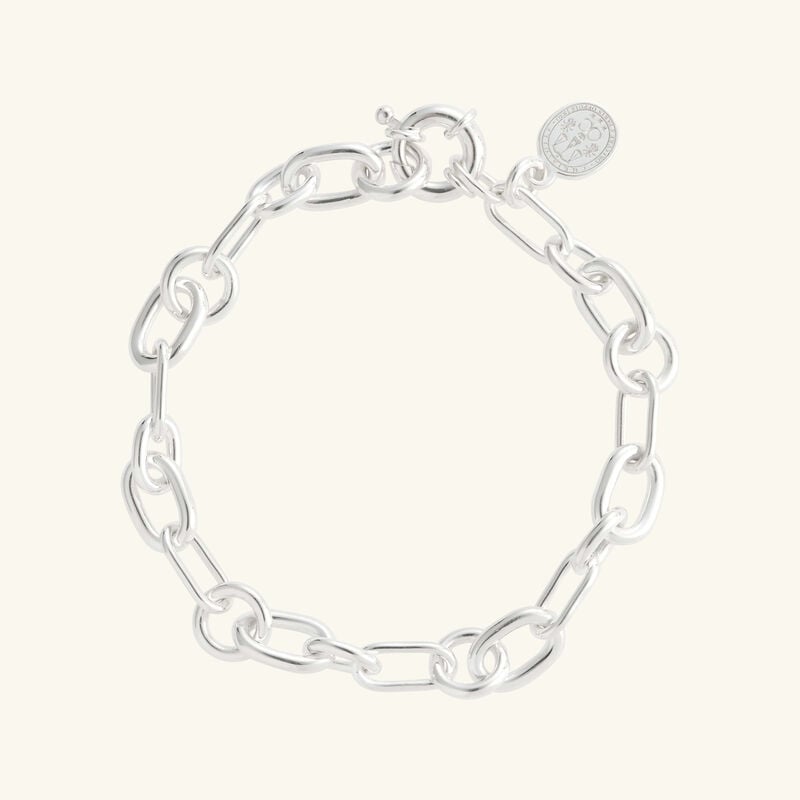 christofle chri chri chain bracelet sterling silver size 1