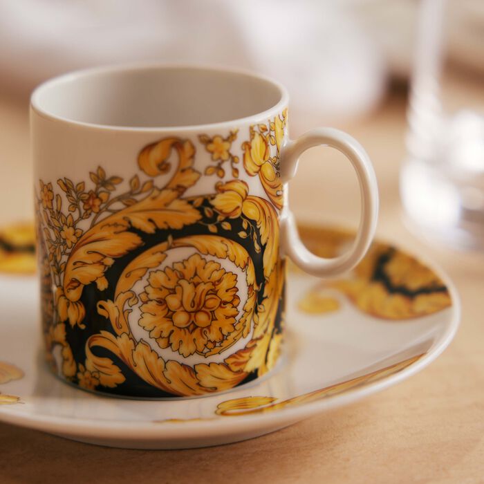 versace barocco 92 espresso cup   saucer