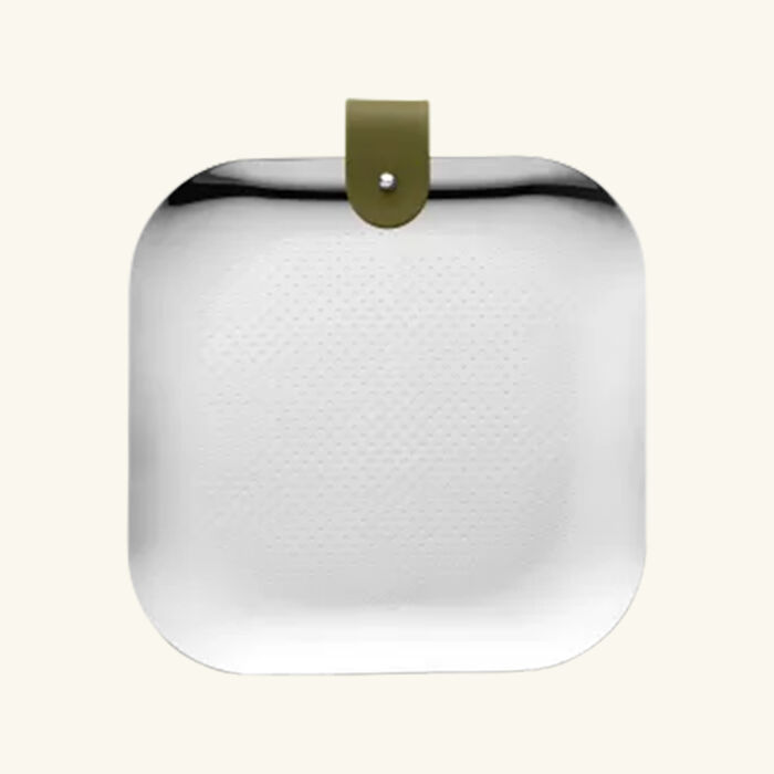 christofle club trinket tray square stainless steel