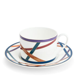 Nastri Tea Cup & Saucer - Set of 2 in a Luxury Box, medium
