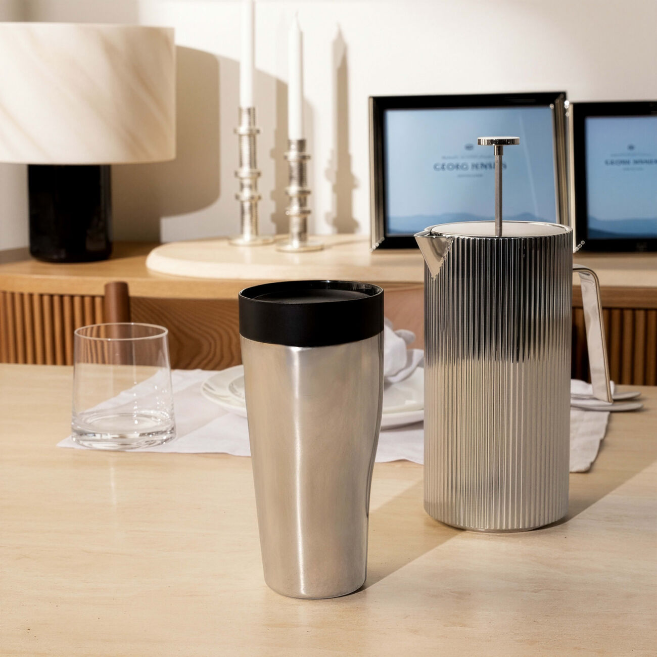 Sky Travel Cup Silver 0.4L georg jensen sky travel cup silver 0 4l